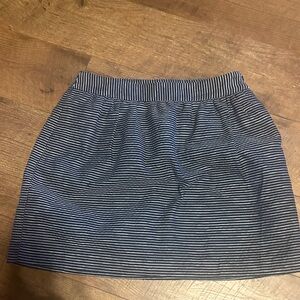 Banana Republic Navy and White Striped Mini Skirt